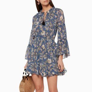 MISA Elise Bell Sleeve Floral Dress - Medium - NEW WITH TAGS